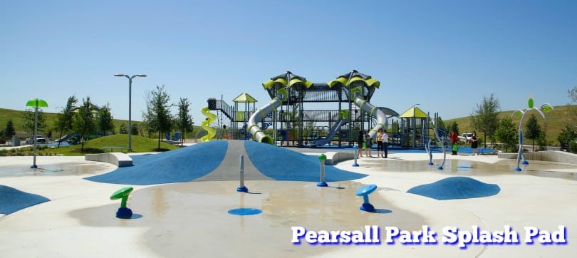 The splash pad at Pearsall Park in San Antonio is the largest in the city!